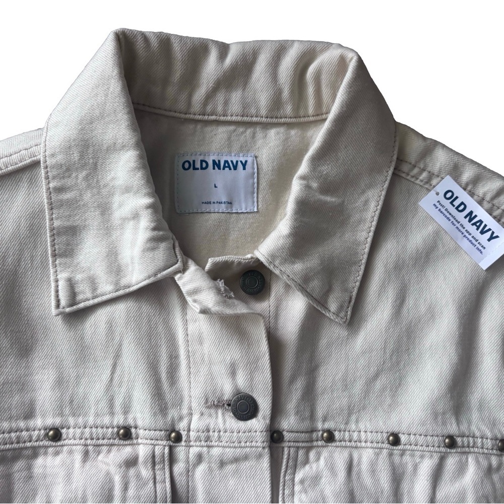 NWT oversized studded cream denim trucker
Jacket - large - Picture 3 of 4